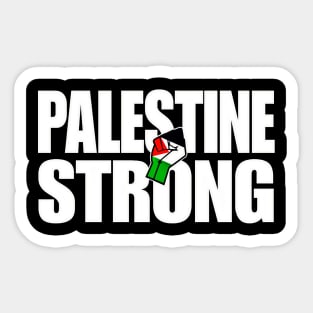 Palestine Strong - Palestine Flag Fist - Front Sticker